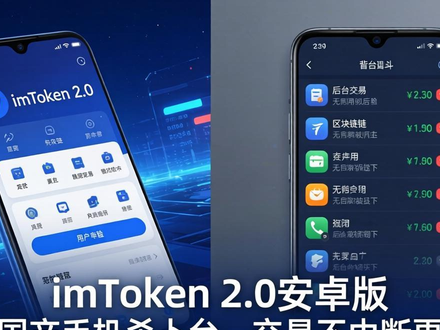 imToken 2.0安卓版 专治国产手机杀后台，交易不中断更顺手