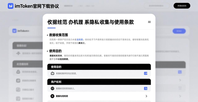 imtoken官网下载地址的用户协议与使用条款_数字钱包用户协议责任豁免条款_数字钱包隐私数据收集使用条款